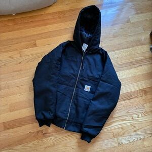 Y2K style Carhartt “Black” Work wear Hooded jacket - NWOT size Large